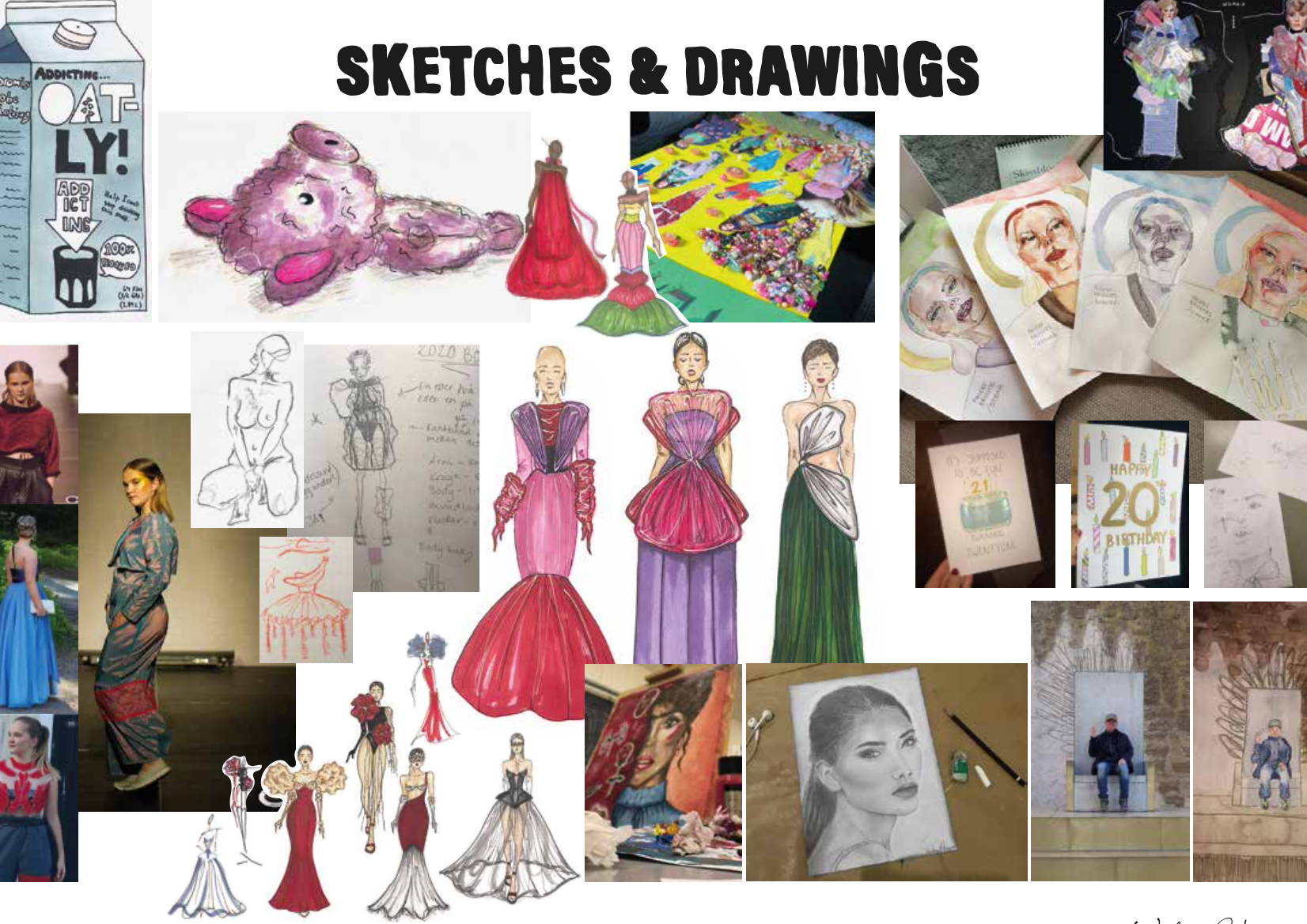 Handmade sketches & drawings 